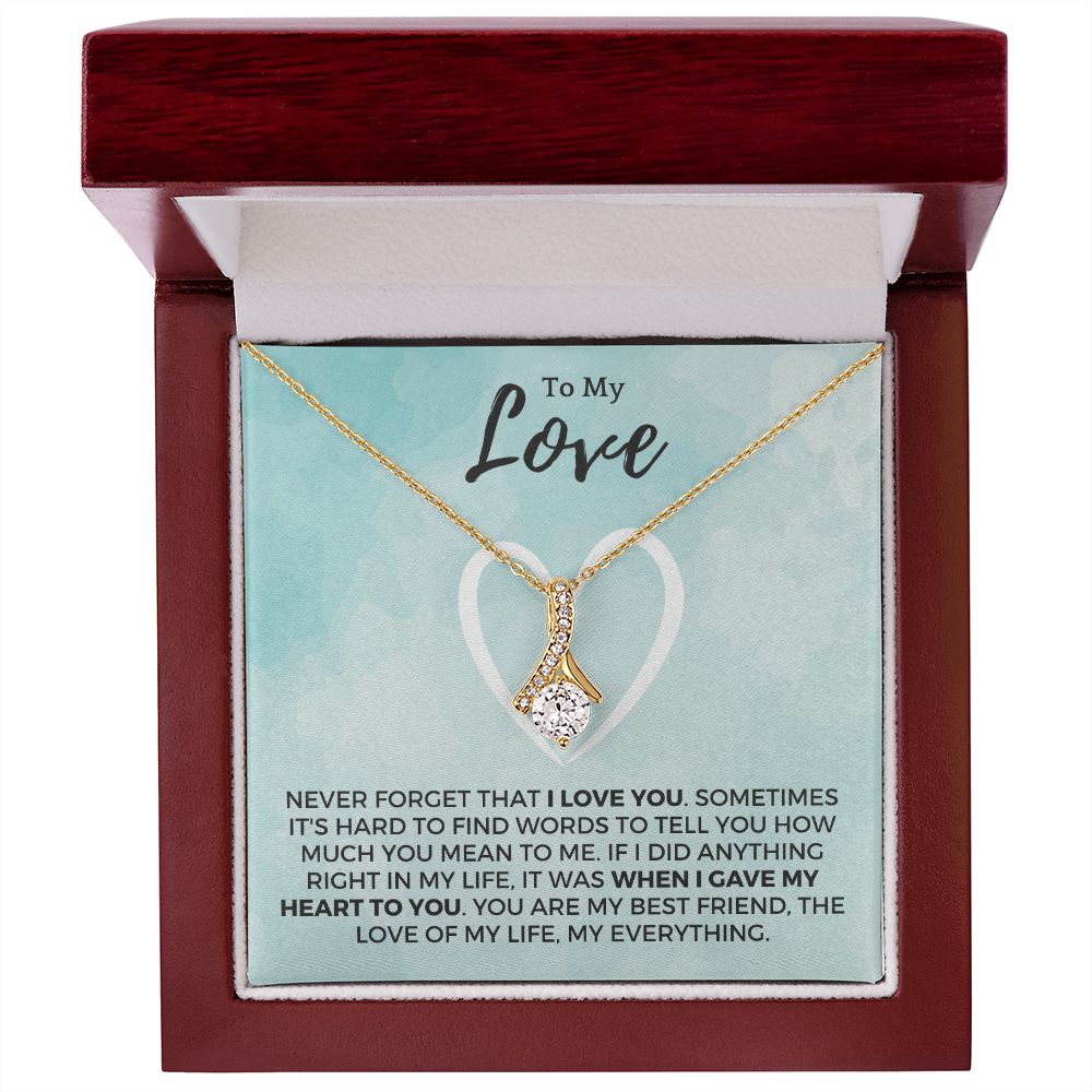 Soulmate Gift | Love Of My Life Necklace 0772T9A