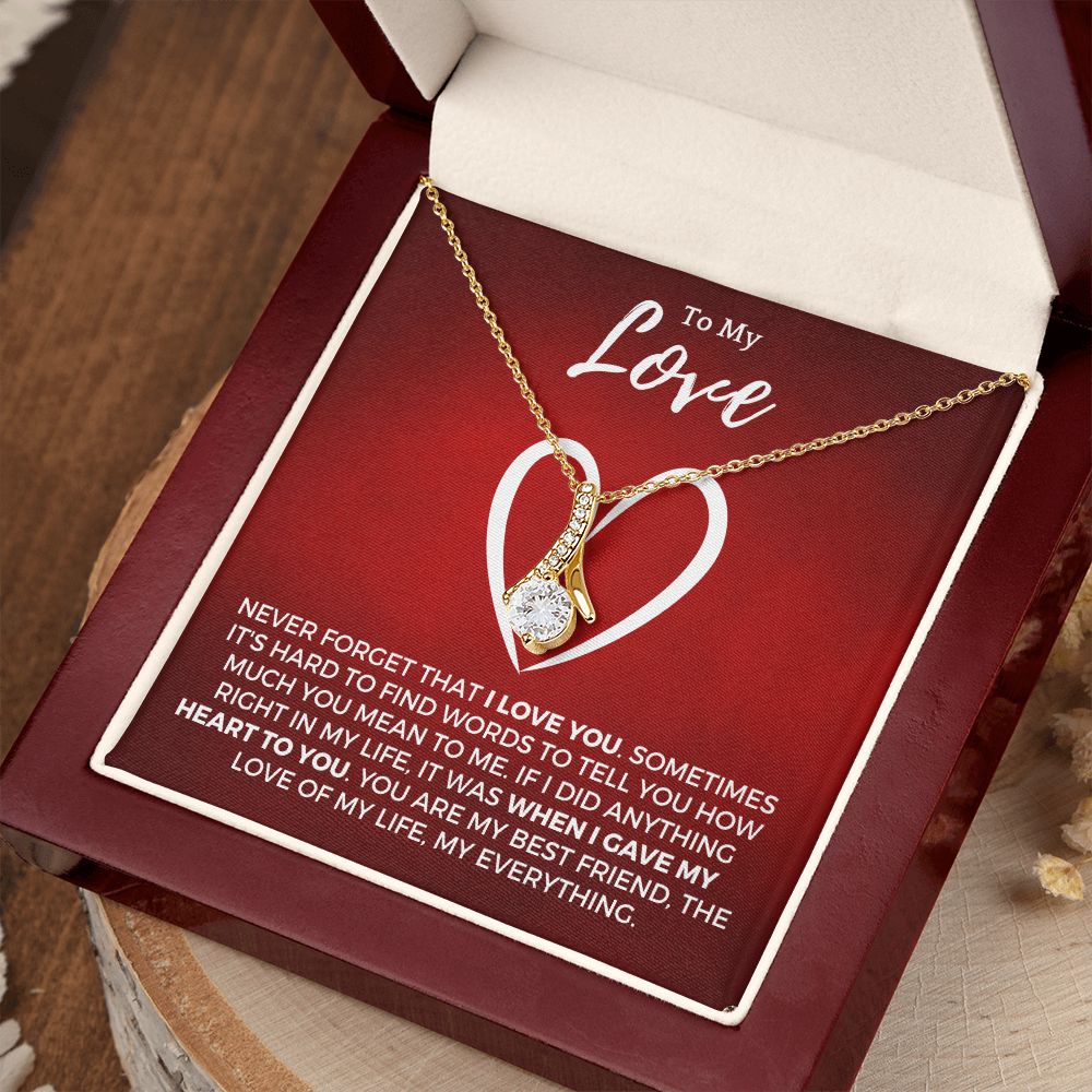 Soulmate Gift | Love Of My Life Necklace 0772T8A