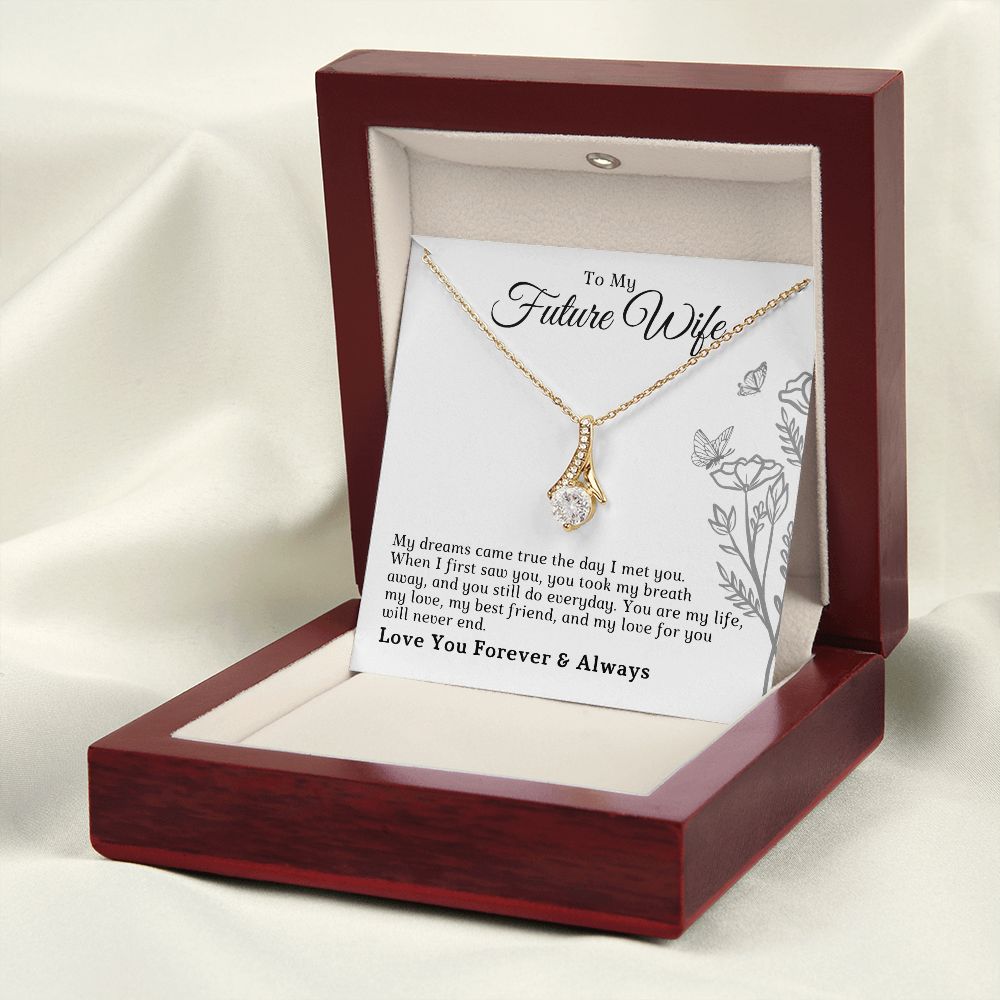 Future Wife, Mrs. Gift | Dreams Came True Necklace 0743T7A