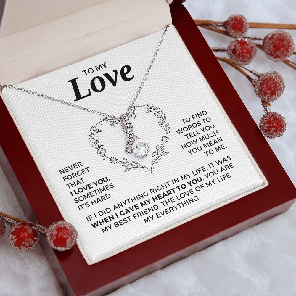 Soulmate Gift | Love Of My Life Necklace 0772T5A