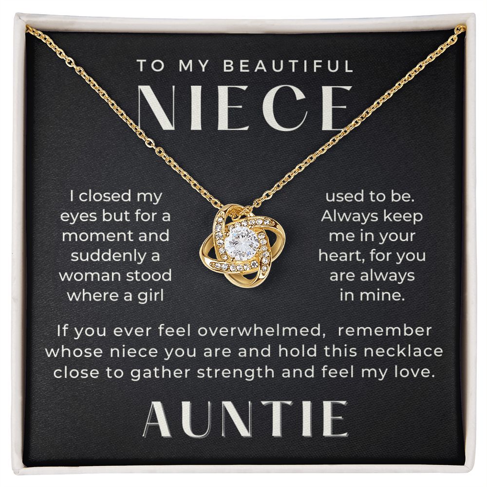 Niece Gift From Aunt | In My Heart Necklace 0631T22