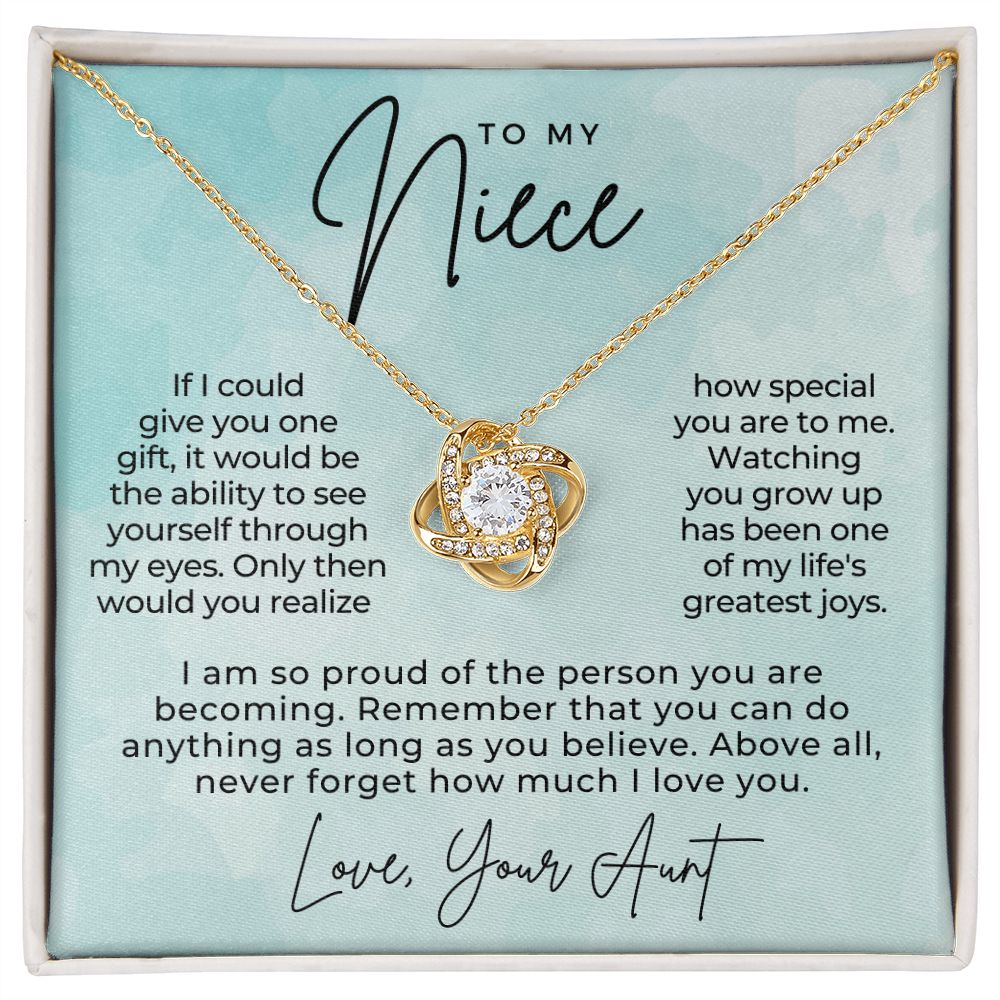 Niece Gift From Aunt | My Love Necklace 0581T23