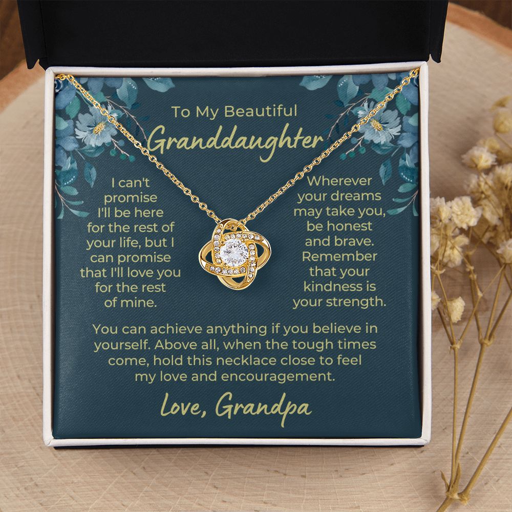 Granddaughter Gift From Grandpa | My Promise Necklace 0690T14