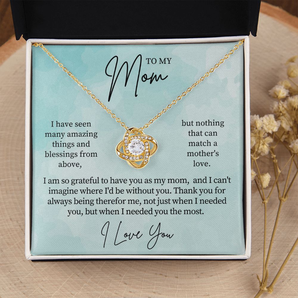 Gift For Mom | Thank You Mom Necklace 0683T14