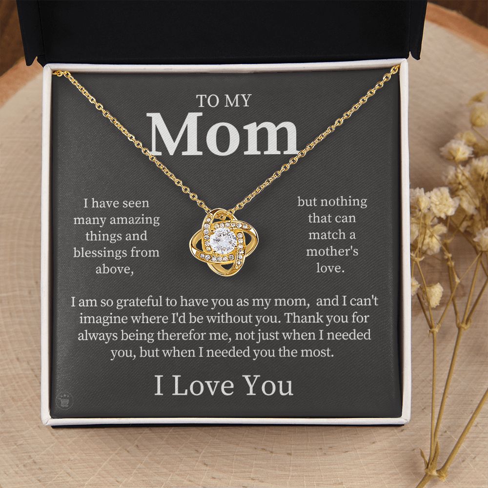 Gift For Mom | Thank You Mom Necklace 0683T12