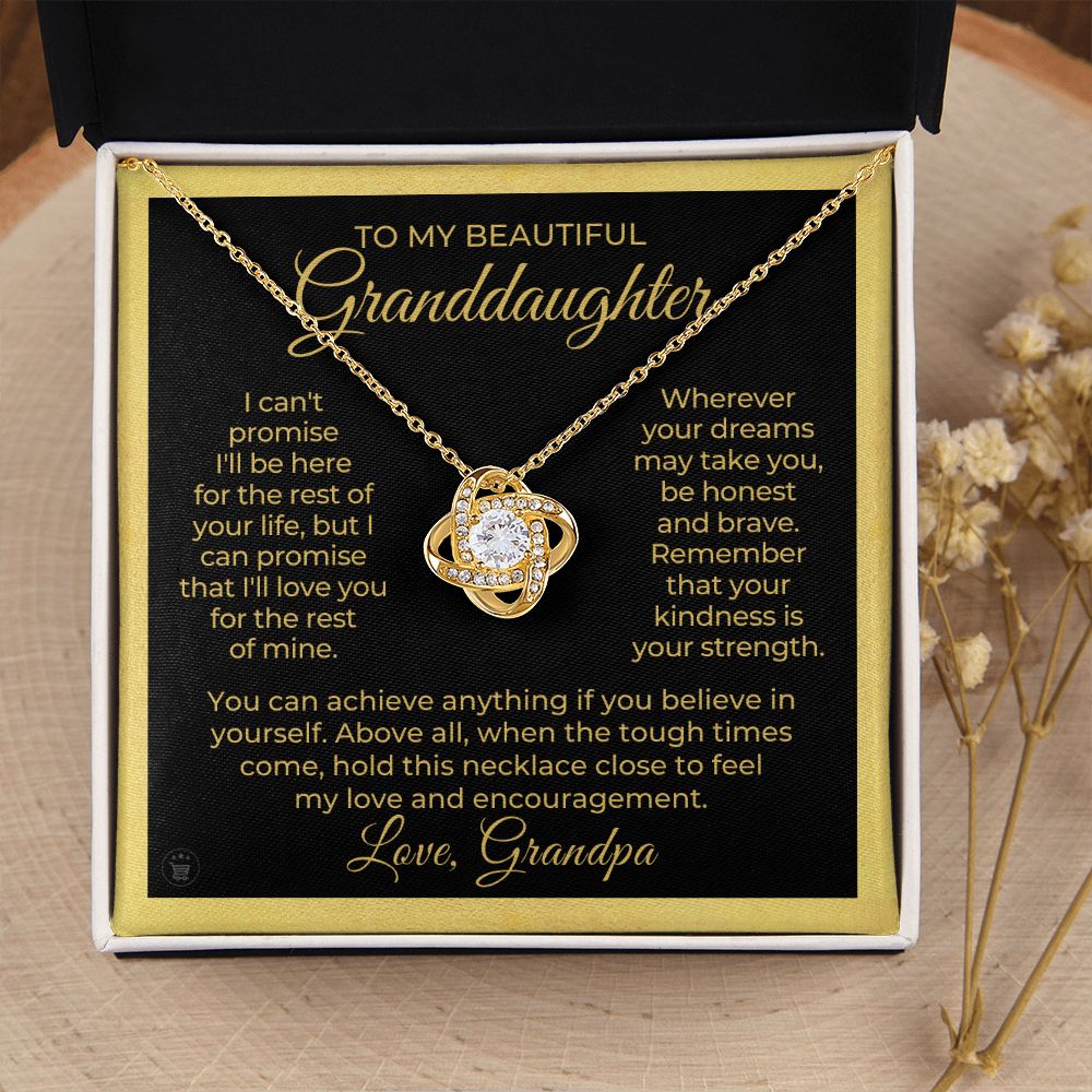 Granddaughter Gift From Grandpa | My Promise Necklace 0690T15