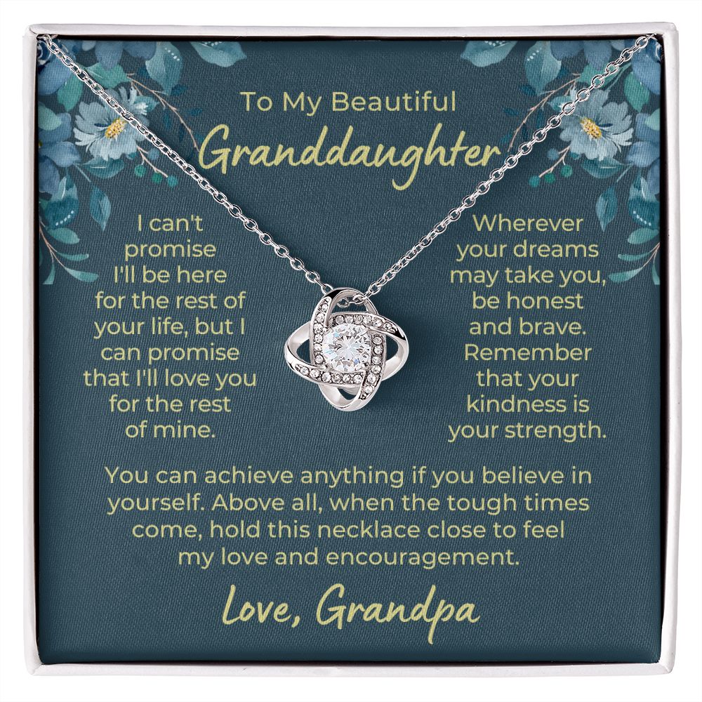Granddaughter Gift From Grandpa | My Promise Necklace 0690T14