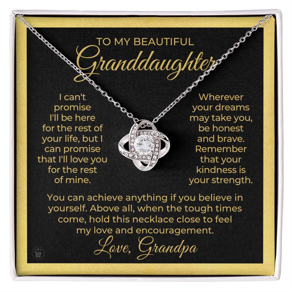 Granddaughter Gift From Grandpa | My Promise Necklace 0690T15