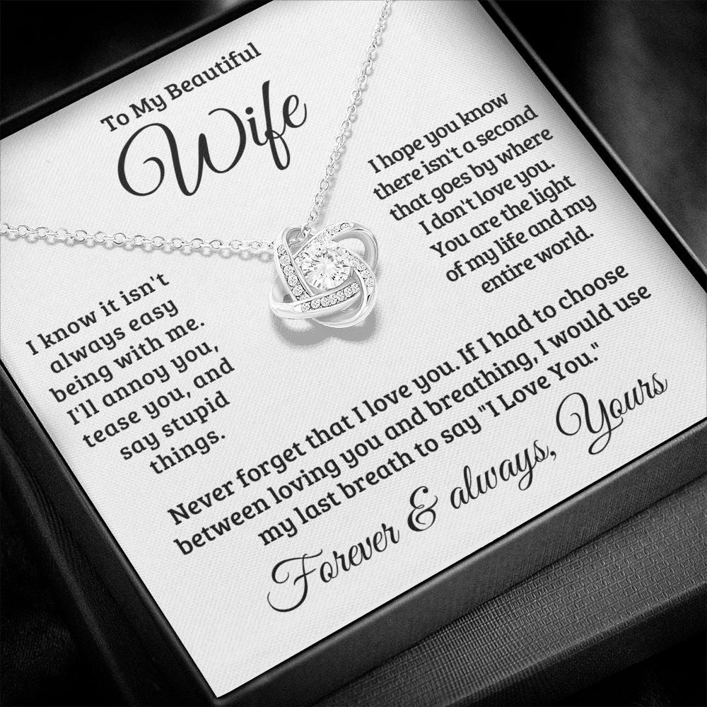 Gift For Wife | Never Forget That I Love You Necklace 0741T1L