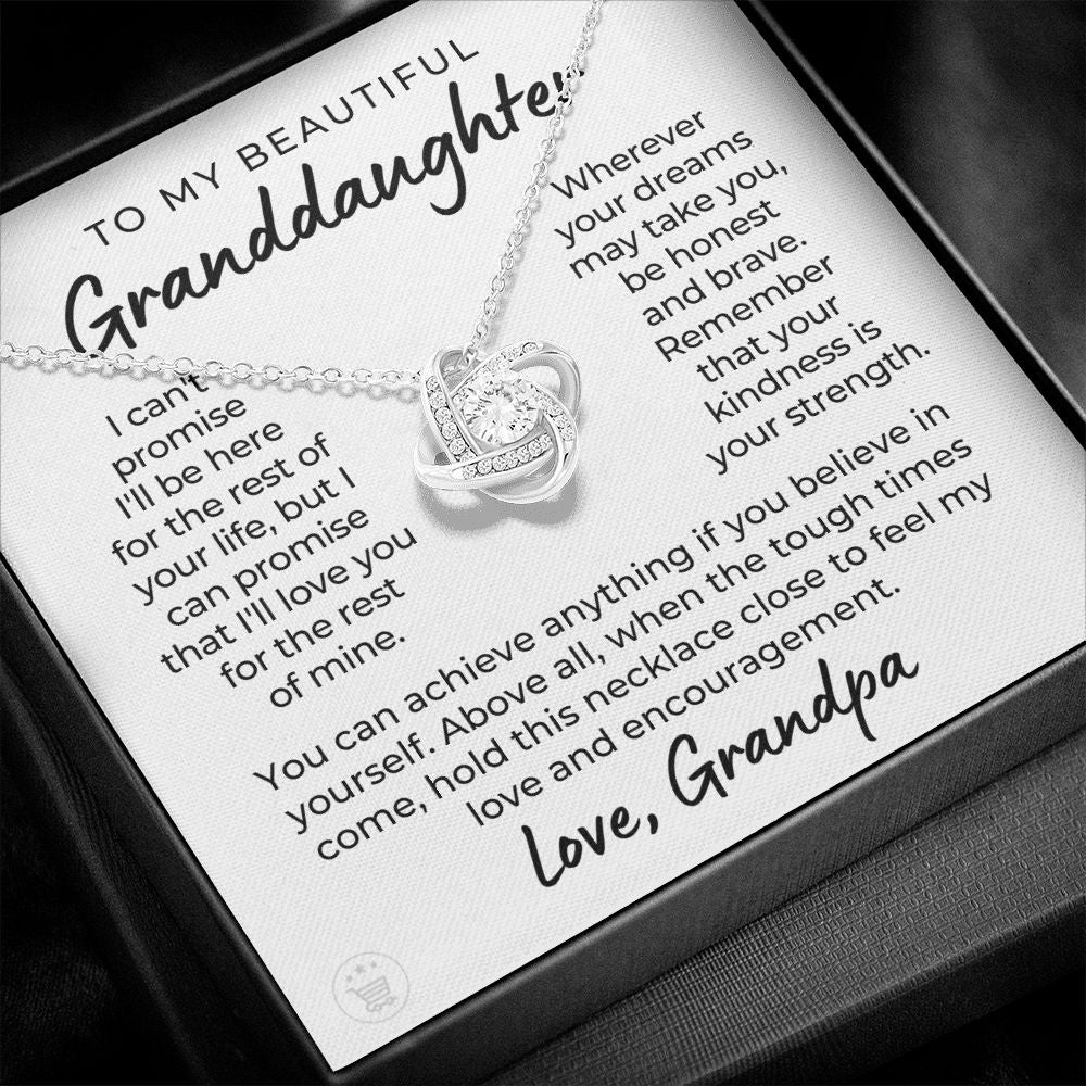 Granddaughter Gift From Grandpa | My Promise Necklace 0690T2