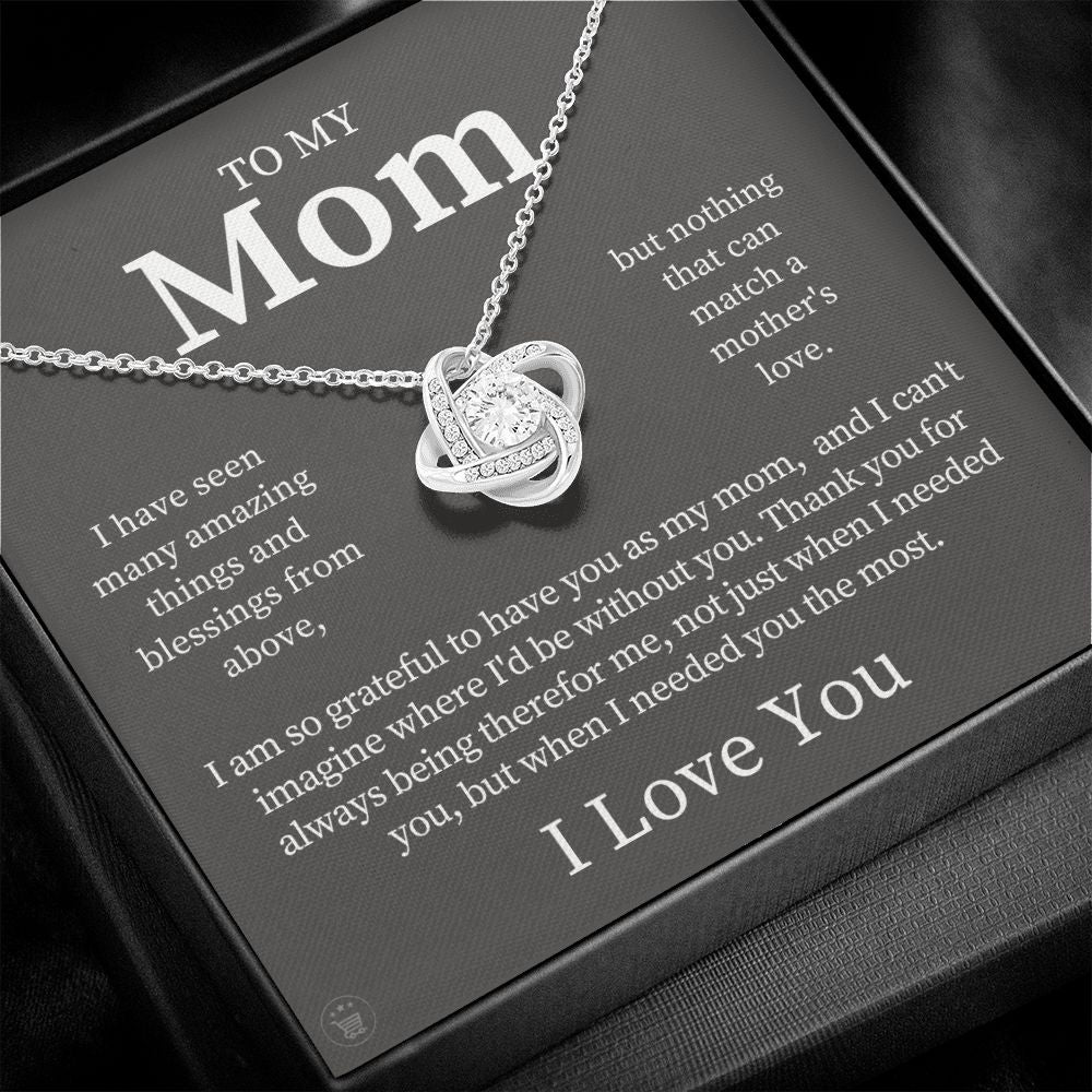 Gift For Mom | Thank You Mom Necklace 0683T12
