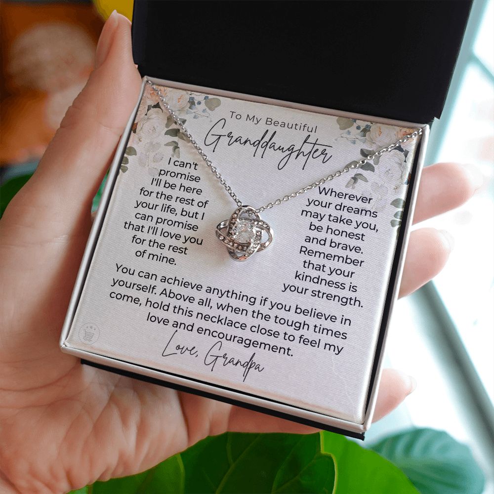 Granddaughter Gift From Grandpa | My Promise Necklace 0690T9