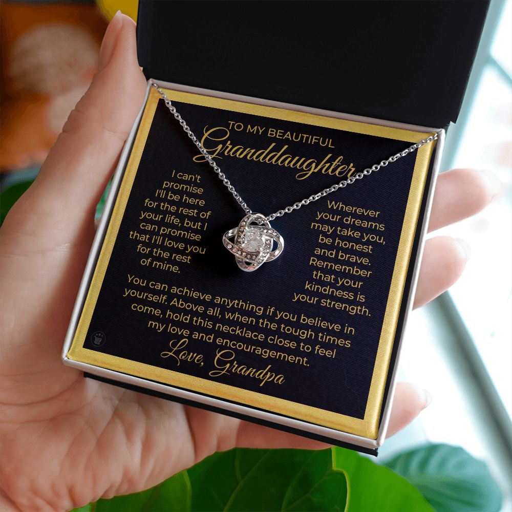 Granddaughter Gift From Grandpa | My Promise Necklace 0690T15