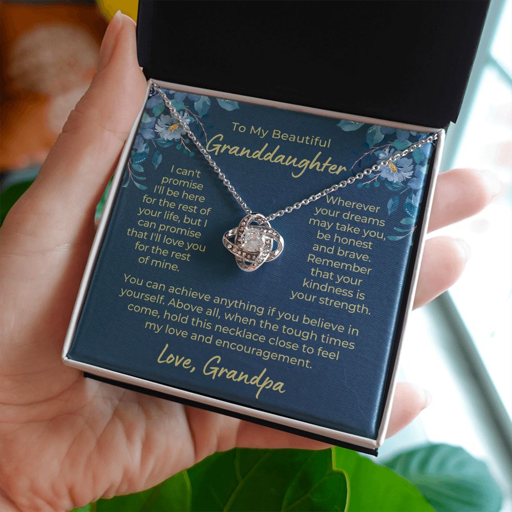 Granddaughter Gift From Grandpa | My Promise Necklace 0690T14