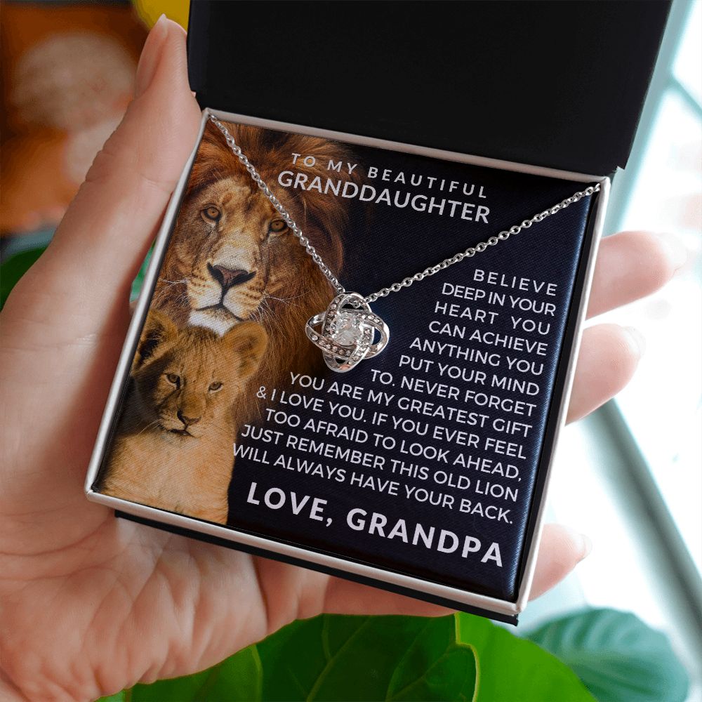 Granddaughter Gift From Grandpa | Greatest Gift Necklace 0708T2