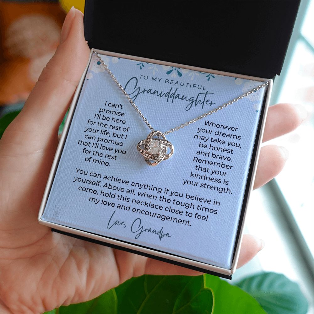 Granddaughter Gift From Grandpa | My Promise Necklace 0690T12