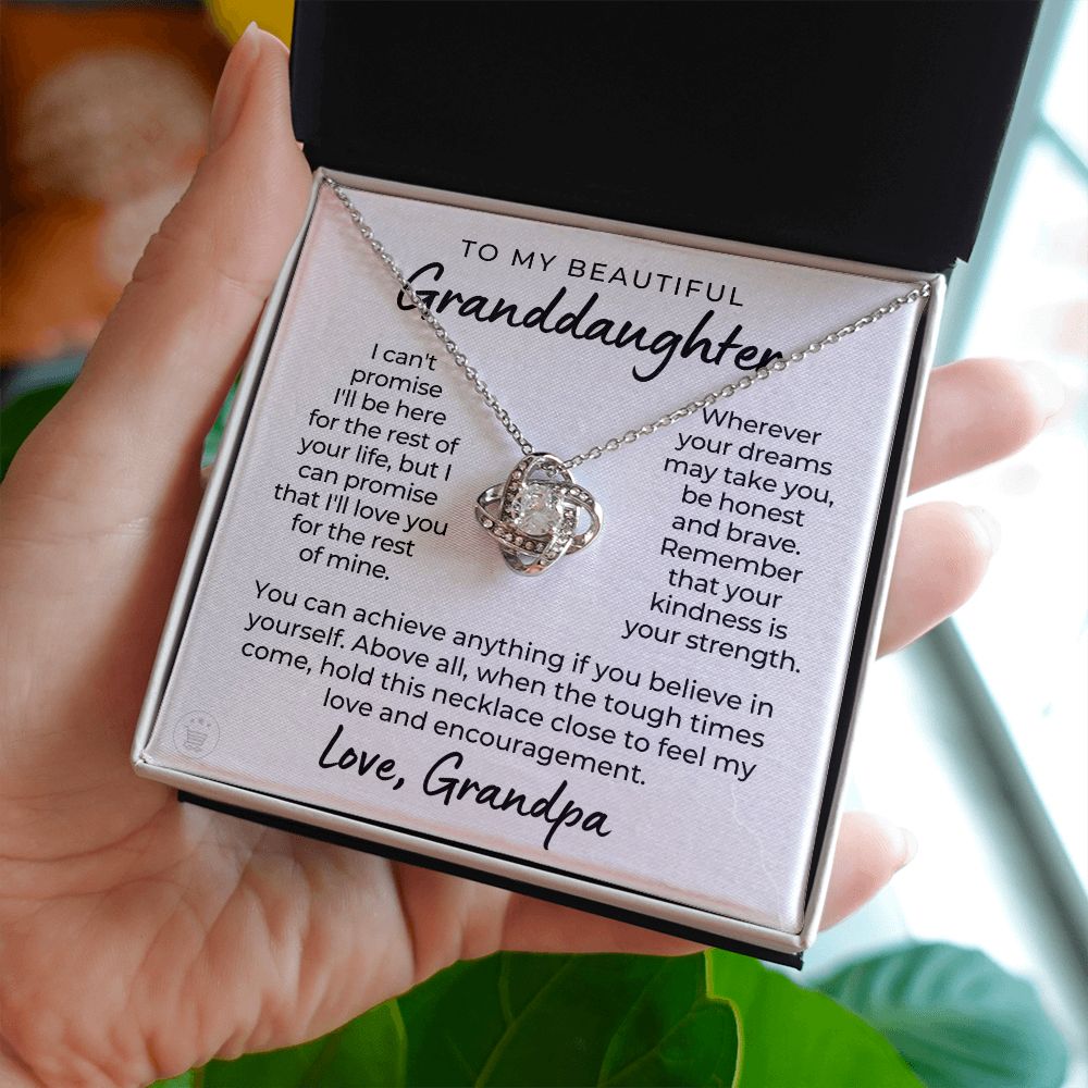 Granddaughter Gift From Grandpa | My Promise Necklace 0690T2