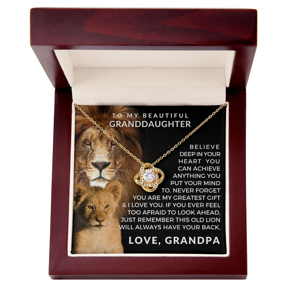 Granddaughter Gift From Grandpa | Greatest Gift Necklace 0708T2