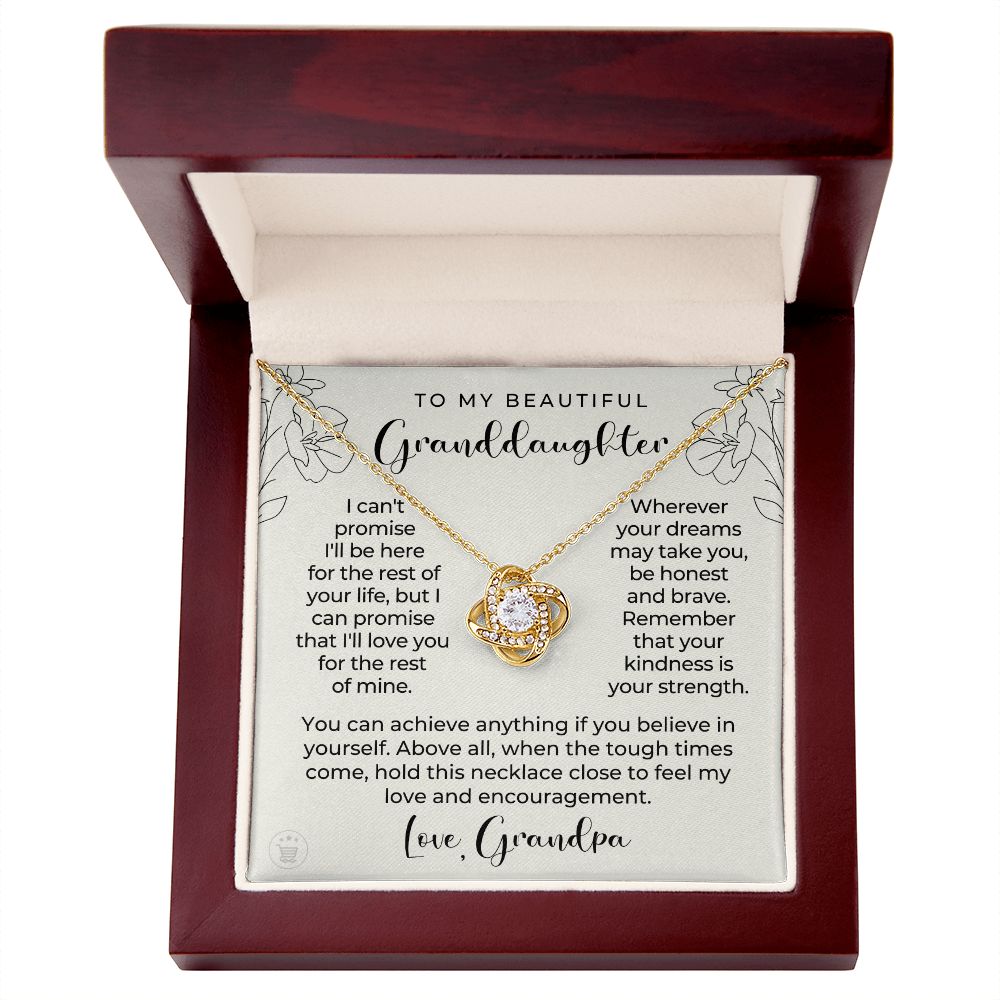 Granddaughter Gift From Grandpa | My Promise Necklace 0690T11