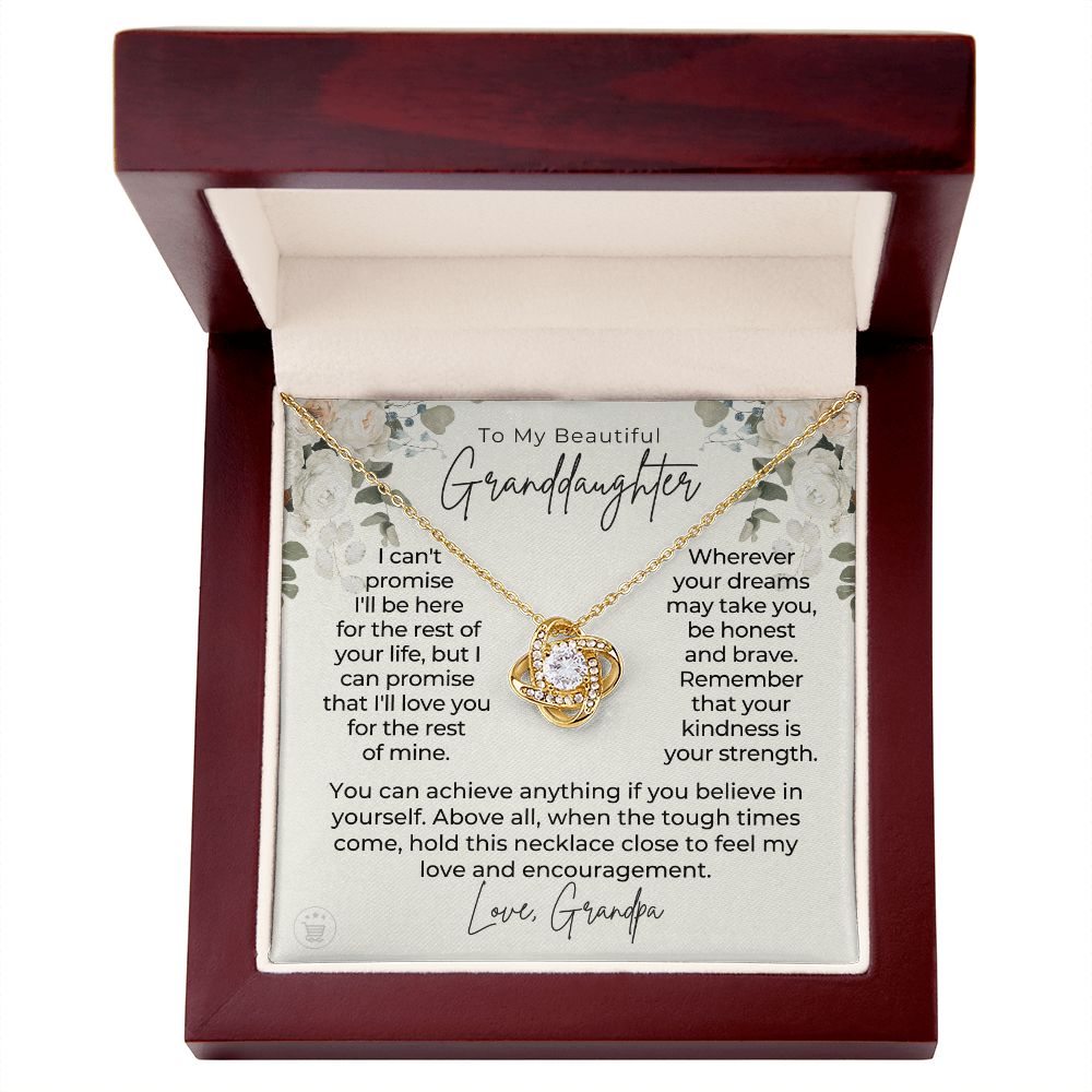Granddaughter Gift From Grandpa | My Promise Necklace 0690T9