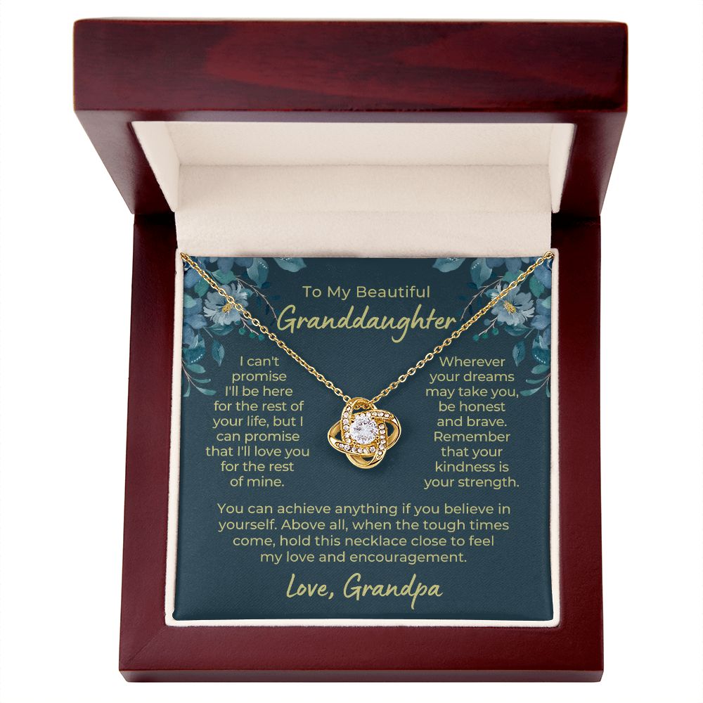 Granddaughter Gift From Grandpa | My Promise Necklace 0690T14