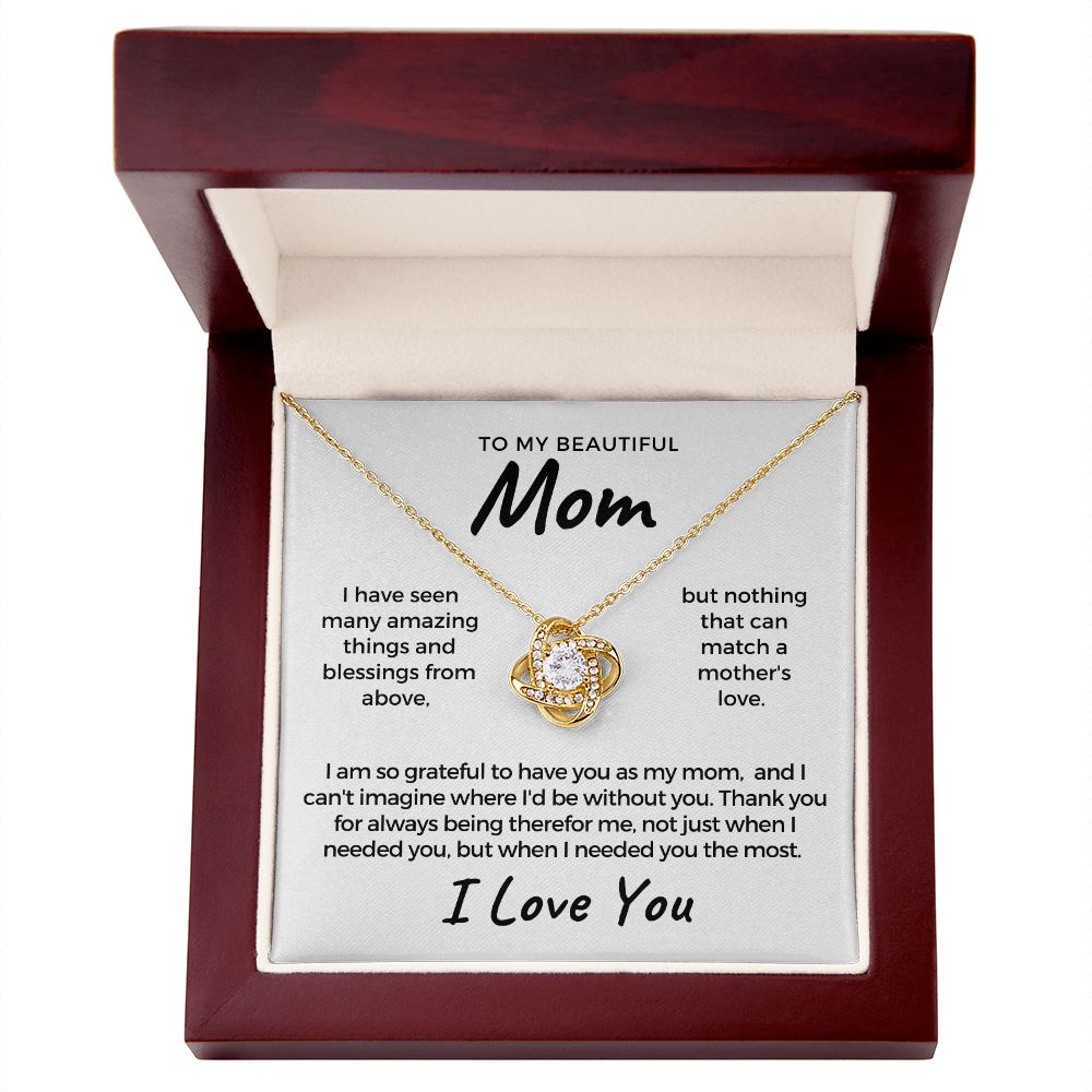 Gift For Mom | Thank You Mom Necklace 0683T15