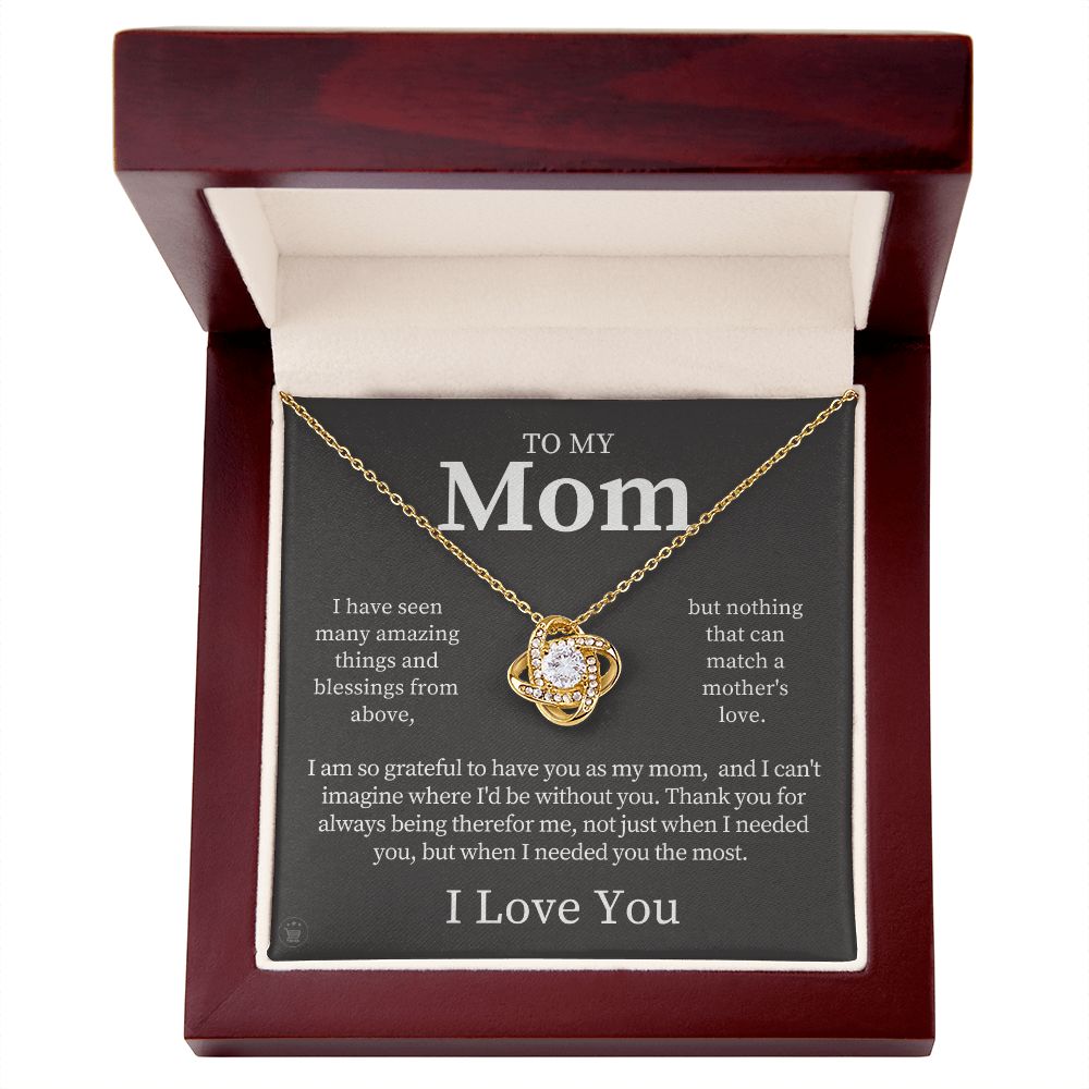 Gift For Mom | Thank You Mom Necklace 0683T12