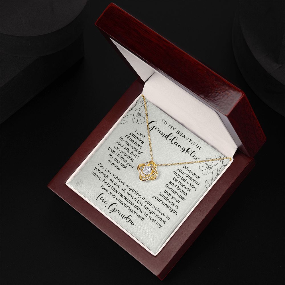 Granddaughter Gift From Grandpa | My Promise Necklace 0690T11