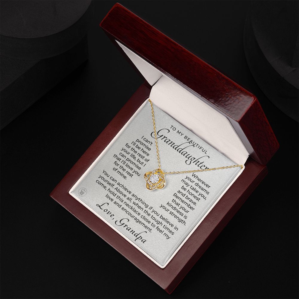 Granddaughter Gift From Grandpa | My Promise Necklace 0690T8
