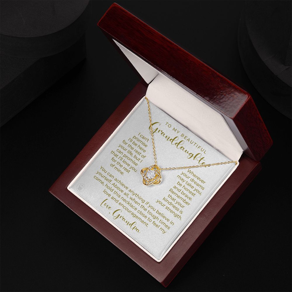 Granddaughter Gift From Grandpa | My Promise Necklace 0690T1
