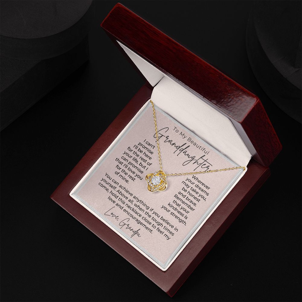 Granddaughter Gift From Grandpa | My Promise Necklace 0690T4