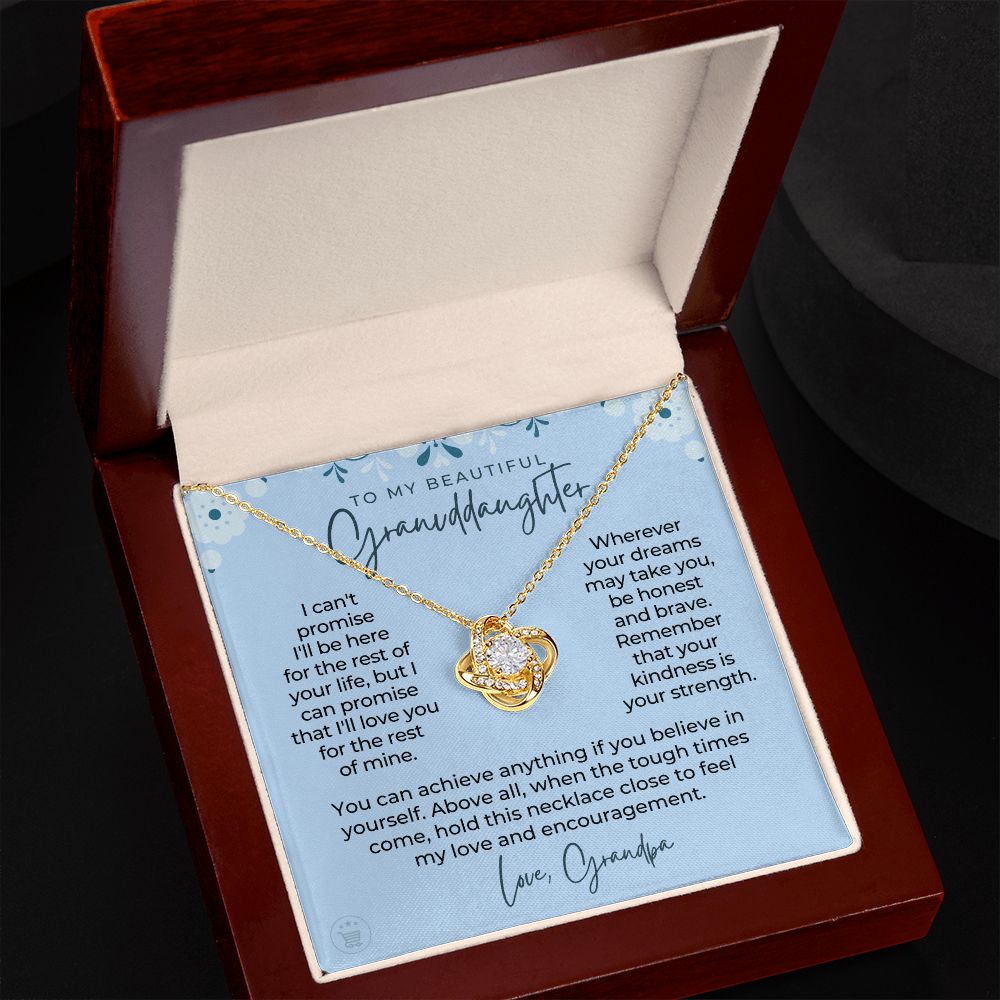 Granddaughter Gift From Grandpa | My Promise Necklace 0690T12