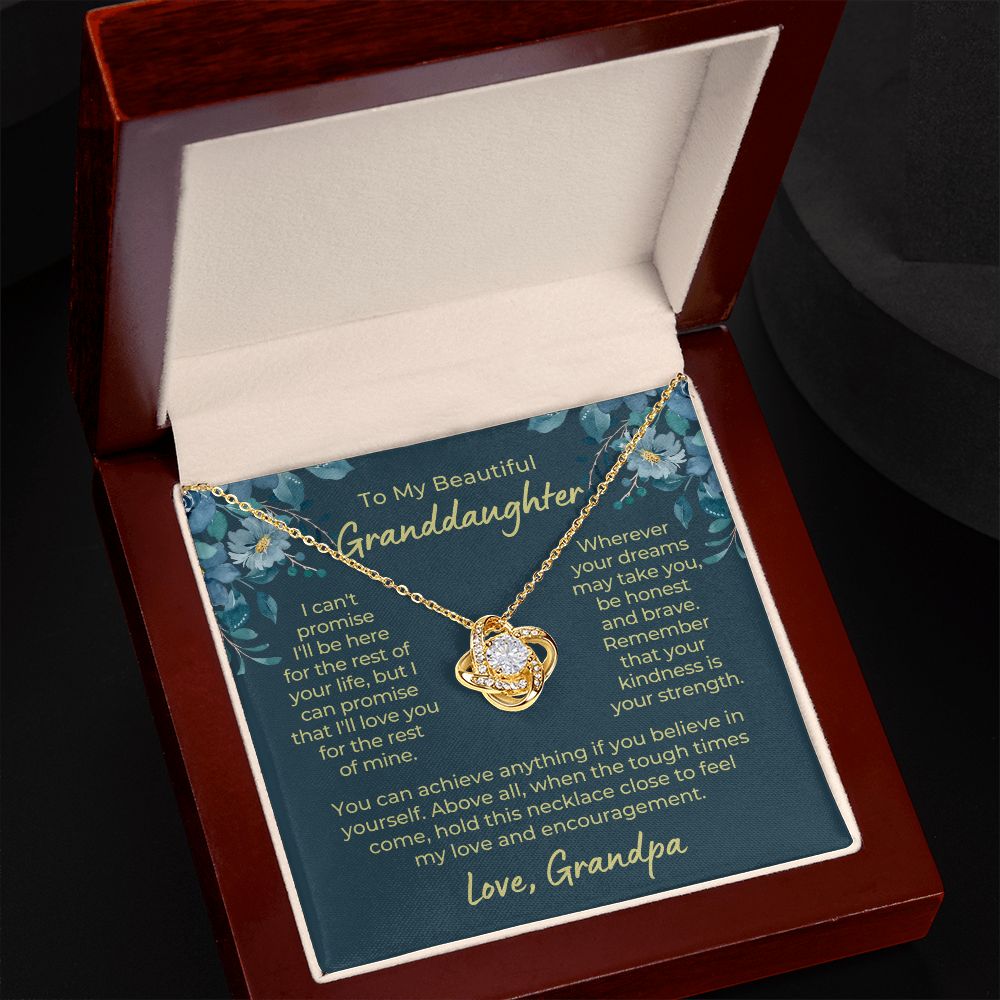 Granddaughter Gift From Grandpa | My Promise Necklace 0690T14