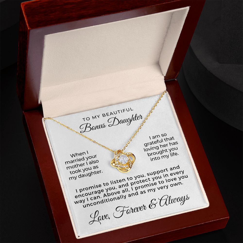 Stepdaughter Gift From Dad | Promise Necklace 0717T2