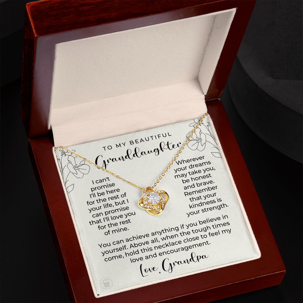 Granddaughter Gift From Grandpa | My Promise Necklace 0690T11