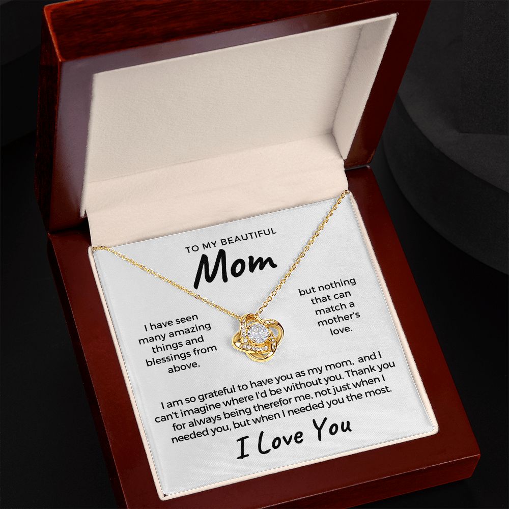 Gift For Mom | Thank You Mom Necklace 0683T15
