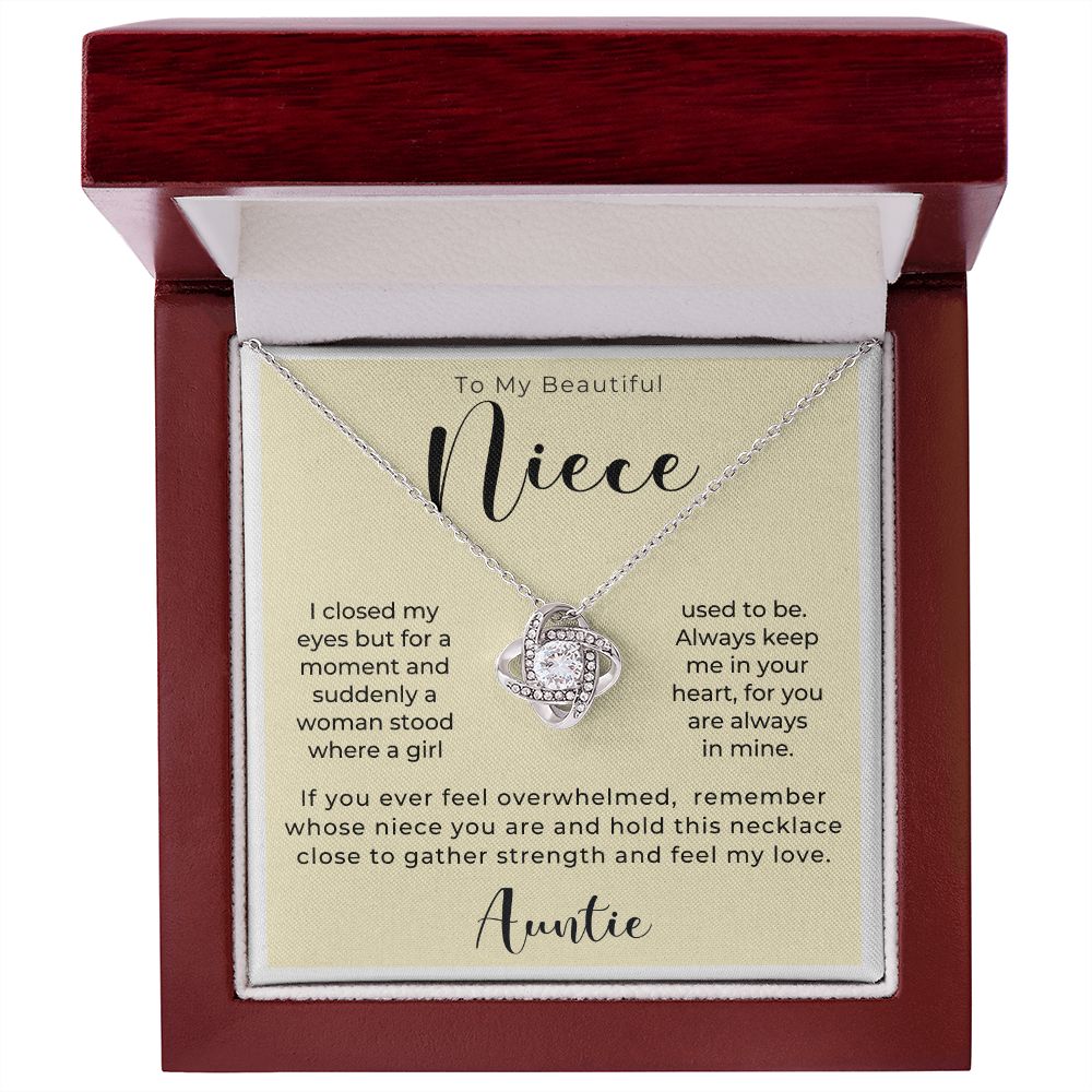 Niece Gift From Aunt | In My Heart Necklace 0631T19