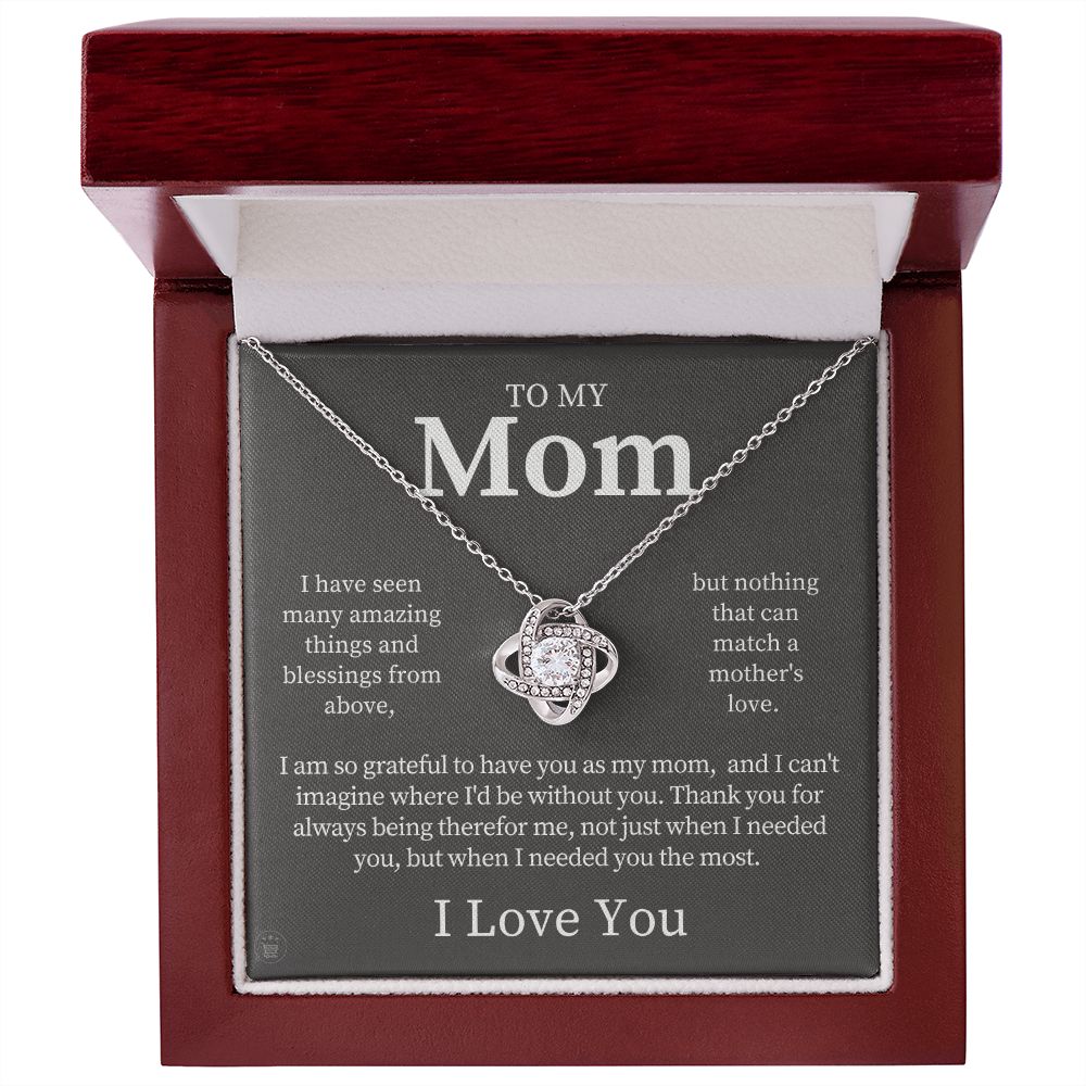 Gift For Mom | Thank You Mom Necklace 0683T12
