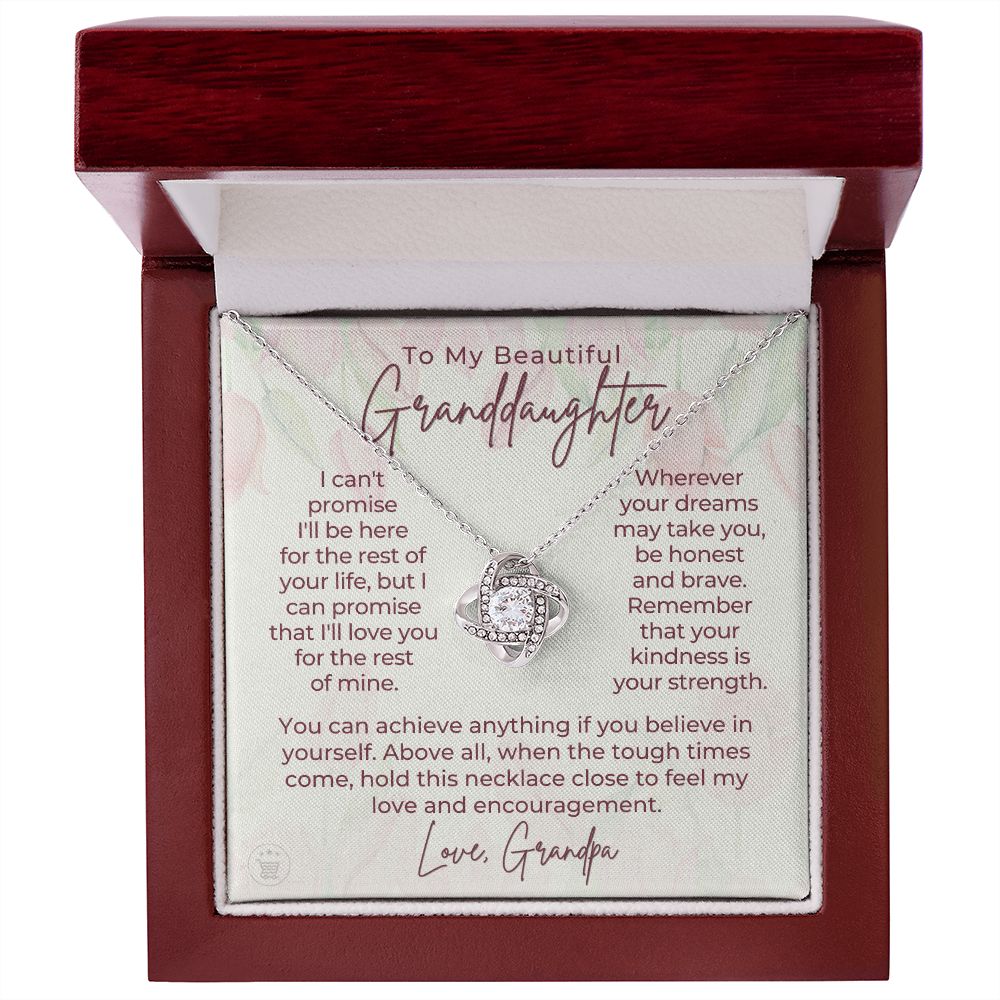 Granddaughter Gift From Grandpa | My Promise Necklace 0690T10