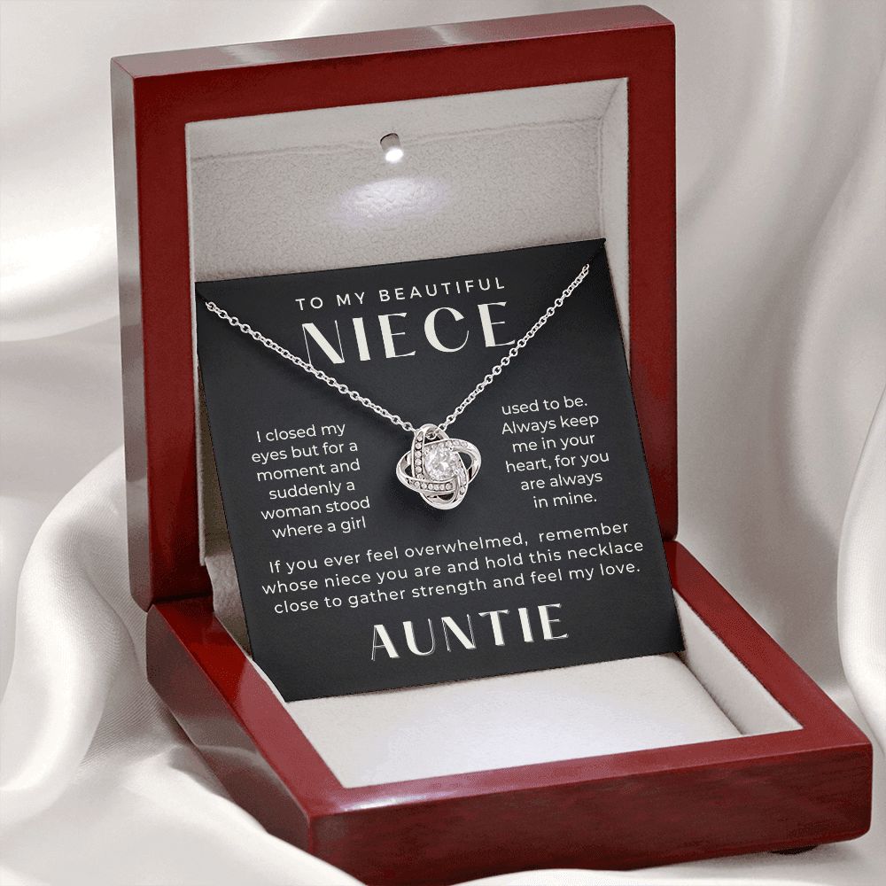 Niece Gift From Aunt | In My Heart Necklace 0631T22