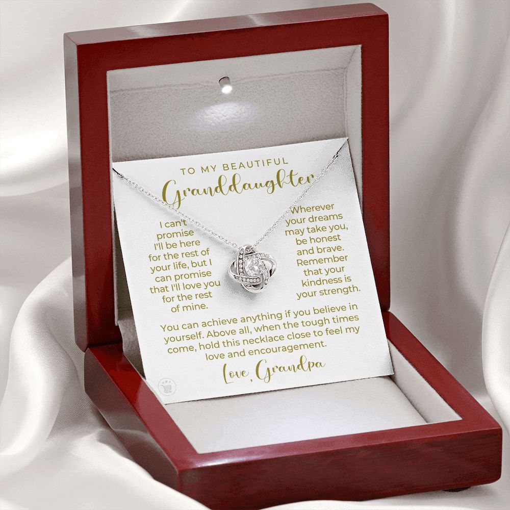 Granddaughter Gift From Grandpa | My Promise Necklace 0690T1