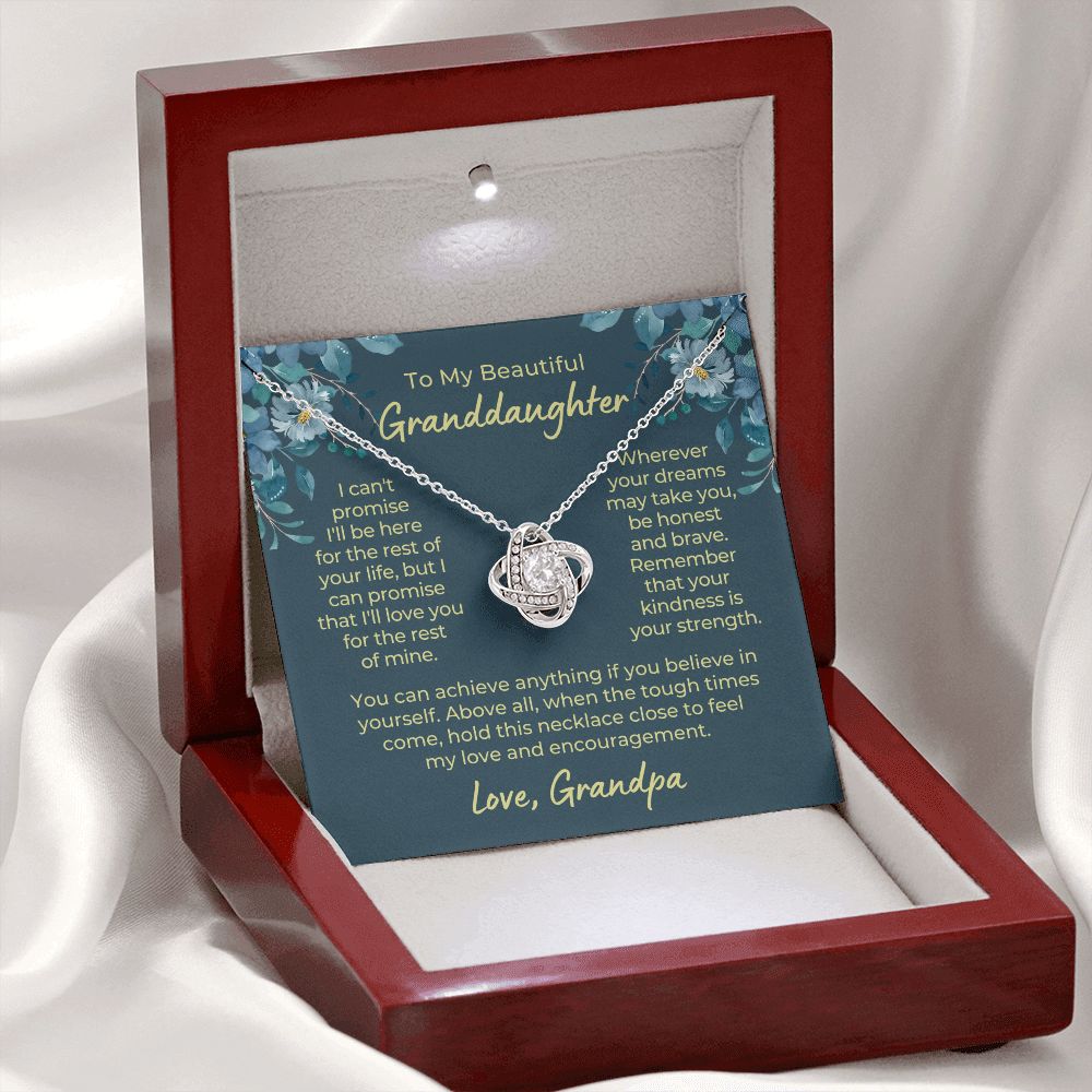 Granddaughter Gift From Grandpa | My Promise Necklace 0690T14