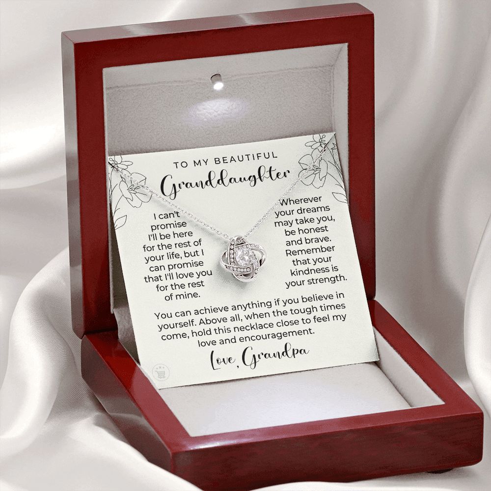 Granddaughter Gift From Grandpa | My Promise Necklace 0690T11