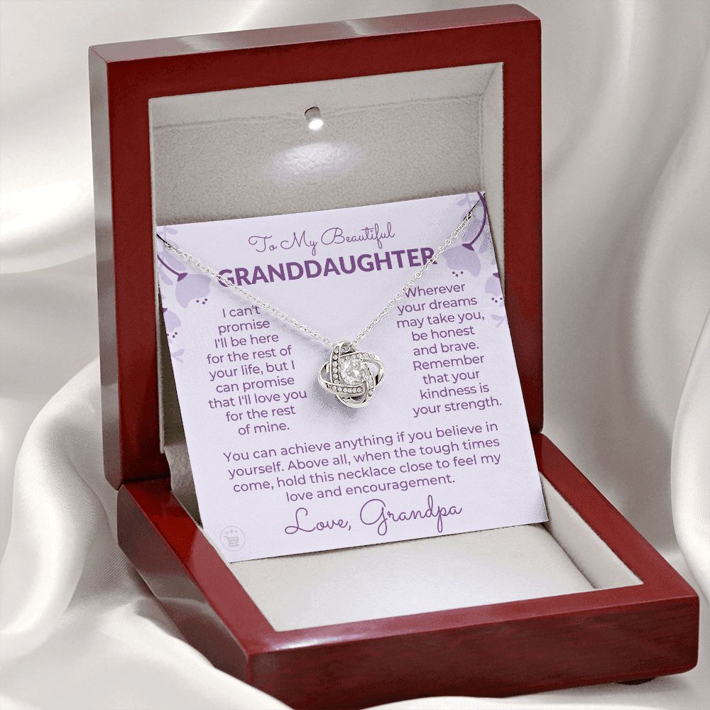 Granddaughter Gift From Grandpa | My Promise Necklace 0690T7