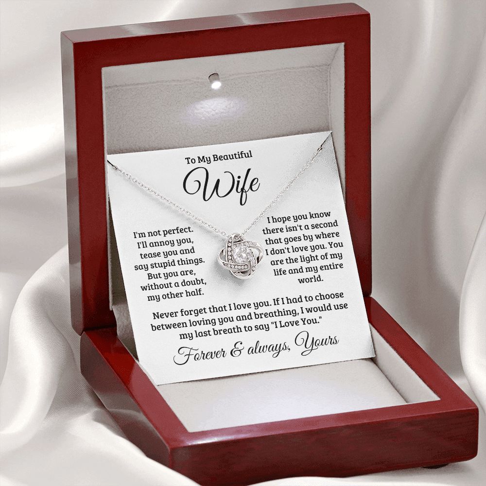 Gift For Wife | Never Forget That I Love You Necklace 0740T1L