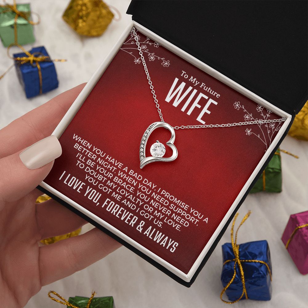 Future Wife, Mrs. Gift | I Love You Necklace 0733T4F