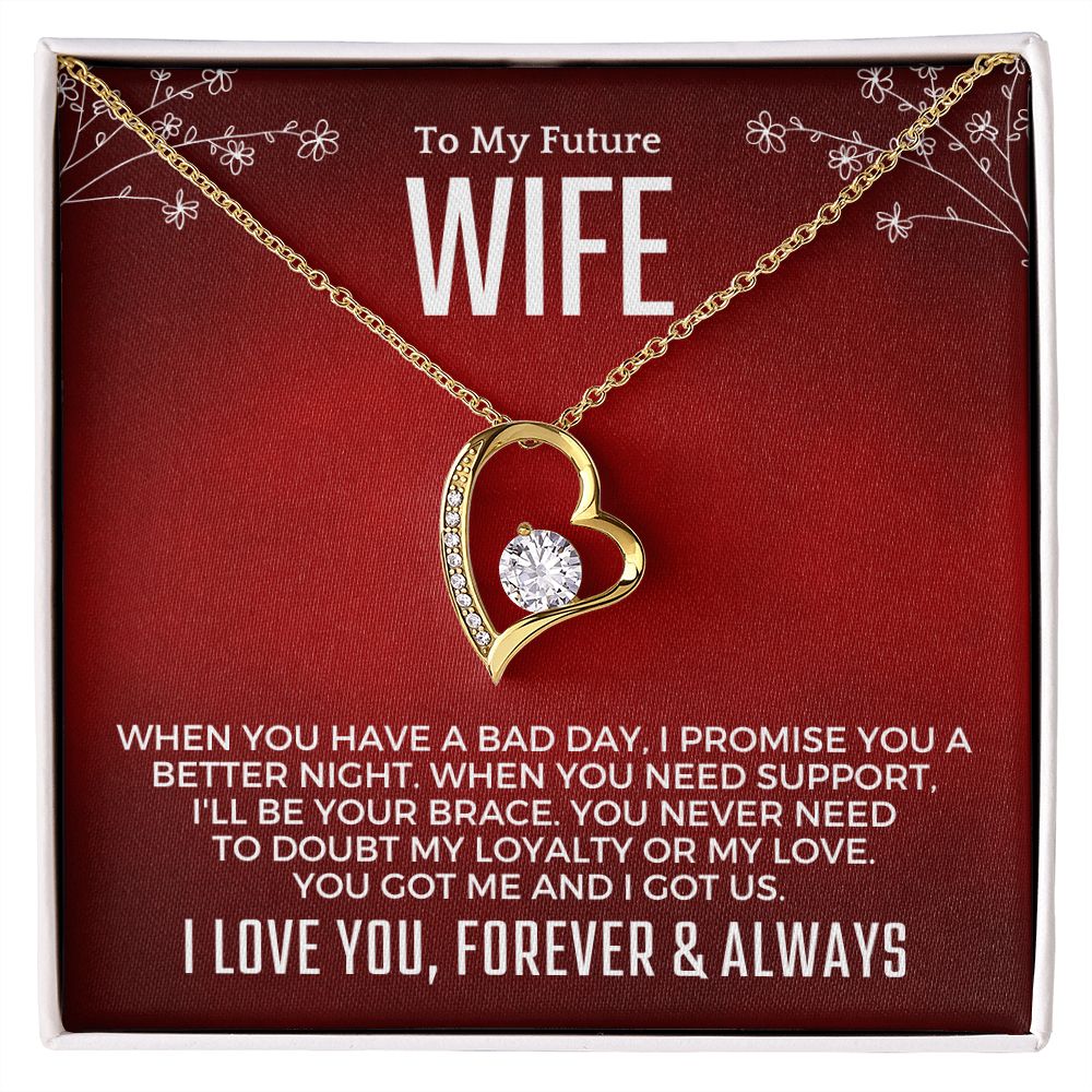 Future Wife, Mrs. Gift | I Love You Necklace 0733T4F