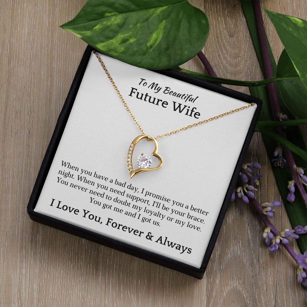 Future Wife, Mrs. Gift | I Love You Necklace 0733T1F