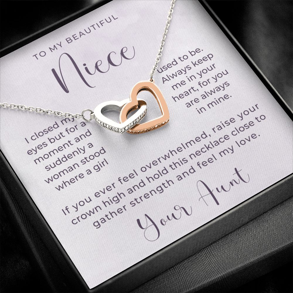 Niece Gift From Aunt | In My Heart Necklace 0632T17