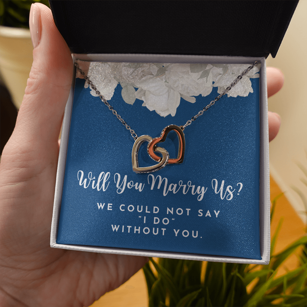 Officiant Proposal Gift | Marry Us Necklace 0589T3